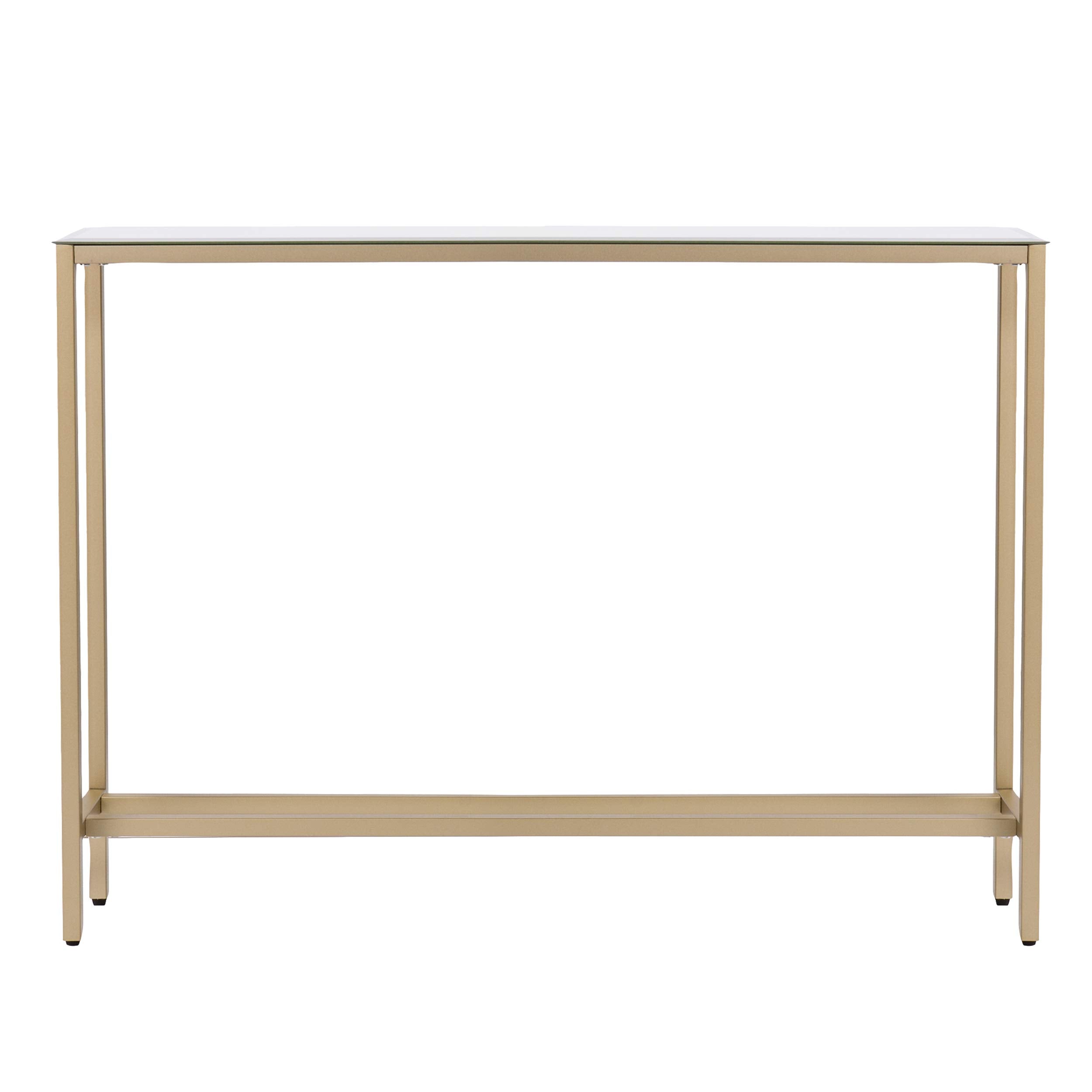 Southern Enterprises Darrin Narrow Console Table, 36" W, Metallic gold, AMZ7929MC