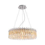 Modern Gold Raindrop Crystal Chandelier Hanging Pendant Light