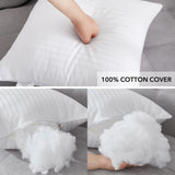 18 x 18 Throw Pillow Inserts, Firm and Fluffy Decorative Square Pillows