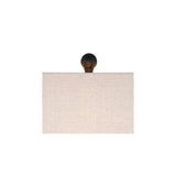 360 Lighting Aston 26" High Open Rectangle Modern Table Lamp Black Finish Metal Single Fabric Off-White Shade Living Room Bedroom Bedside Nightstand House Office Home Kitchen Entryway