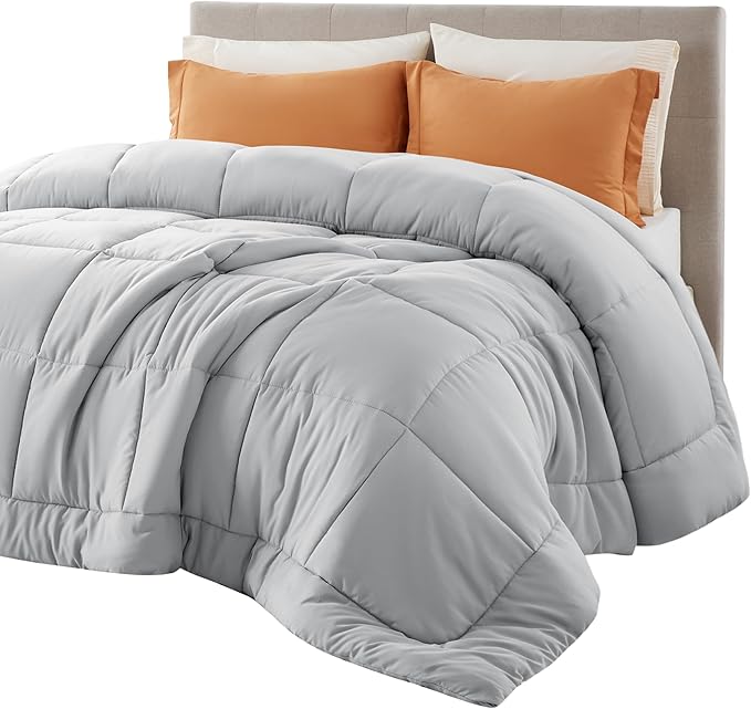 Comforter Duvet Insert - Quilted Comforters King Size, All Season Duvet