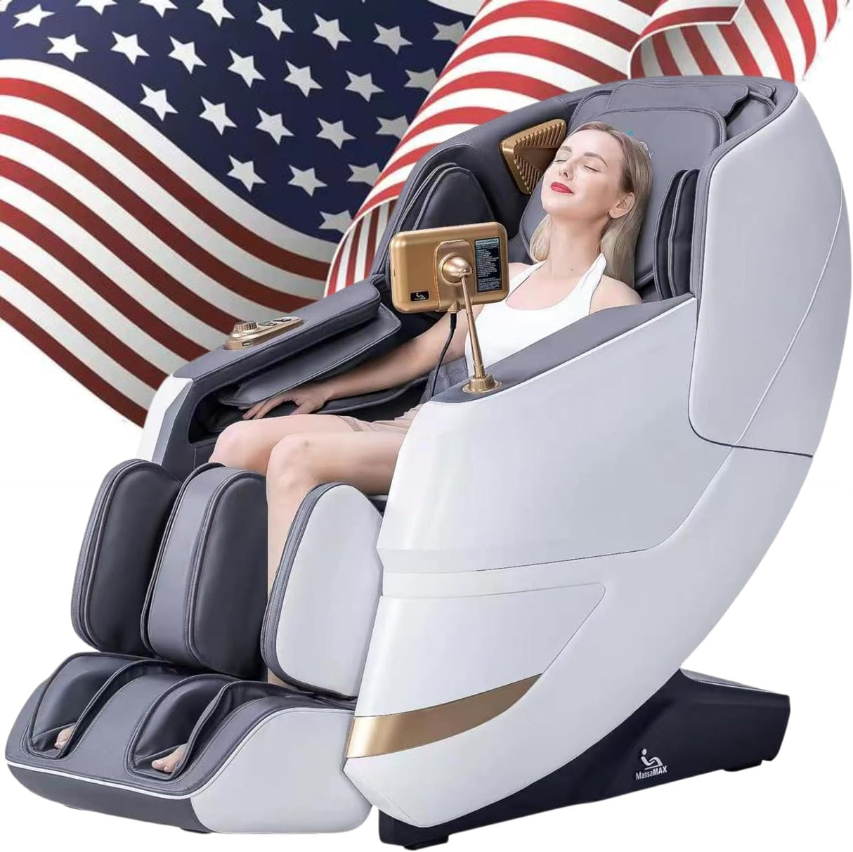 2024 4D Massage Chair, Full Body Recliner with Zero Gravity, Electric Extendable Footrest