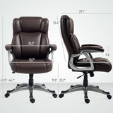 Executive Office Chair with Tilt Function - PU Leather High Back Swivel Desk Chair