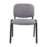 Waiting Room Stacking Chairs with Upholstered Fabric Seat and