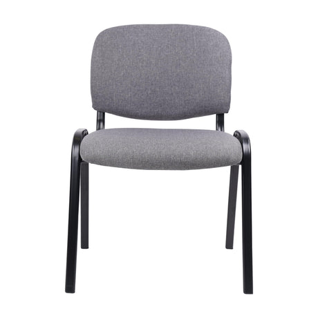 Waiting Room Stacking Chairs with Upholstered Fabric Seat and