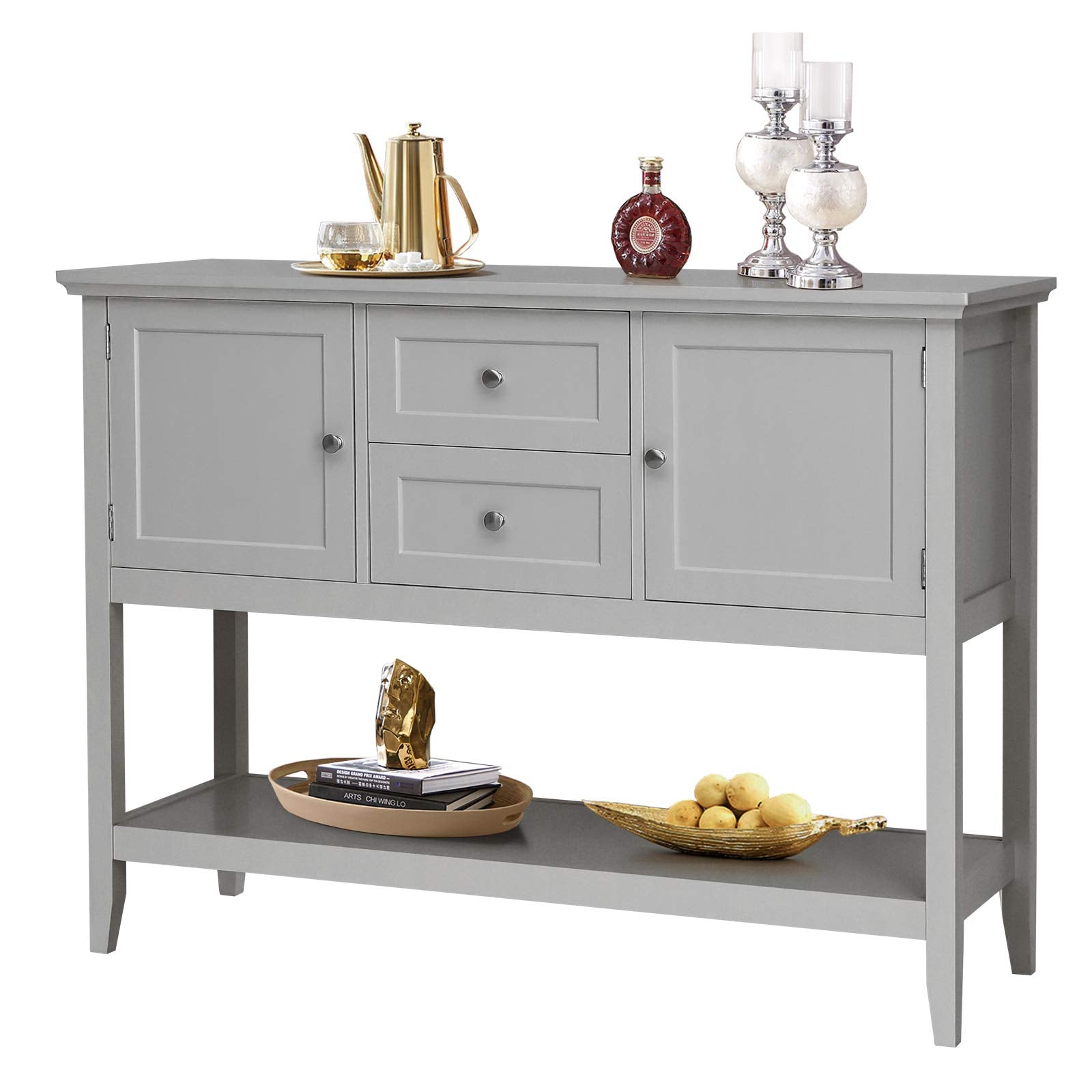 Buffet Sideboard, Wood Storage Cabinet, Console Table with Storage Shelf