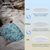 Cooling Pillows Queen Size Set of 2, Shredded Memory Foam Cool Pillows for Hot Sleepers,