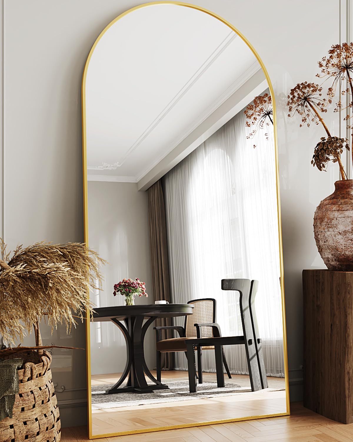 Full Length Mirror, Arched Floor Mirror Freestanding