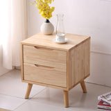 All Solid Wood Modern Minimalist Office Bedside Cabinet, Bedroom Furniture Storage Cabinet