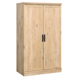 Aspen Post Storage Cabinet, L: 34.88" x W: 19.45" x H: 59.76", Prime Oak Finish