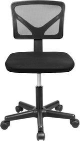 Desk Chair, Armless Office Mesh Computer Desk Chair Swivel Small Desk Chair Adjustable