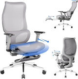 Office Chair with Footrest, Ergonomic Office Executive Chair with Adjustable Seat