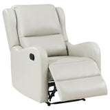 Coaster Home Furnishings Kelsey Upholstered English Arm Recliner Chair Ivory