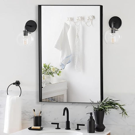 36 x 48 Inch Rectangle Wall Mirror, Aluminum Frame Rectangular Mirror