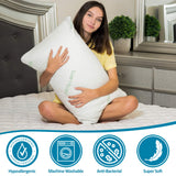 2 Pack King Size Rayon Derived from Bamboo Pillows