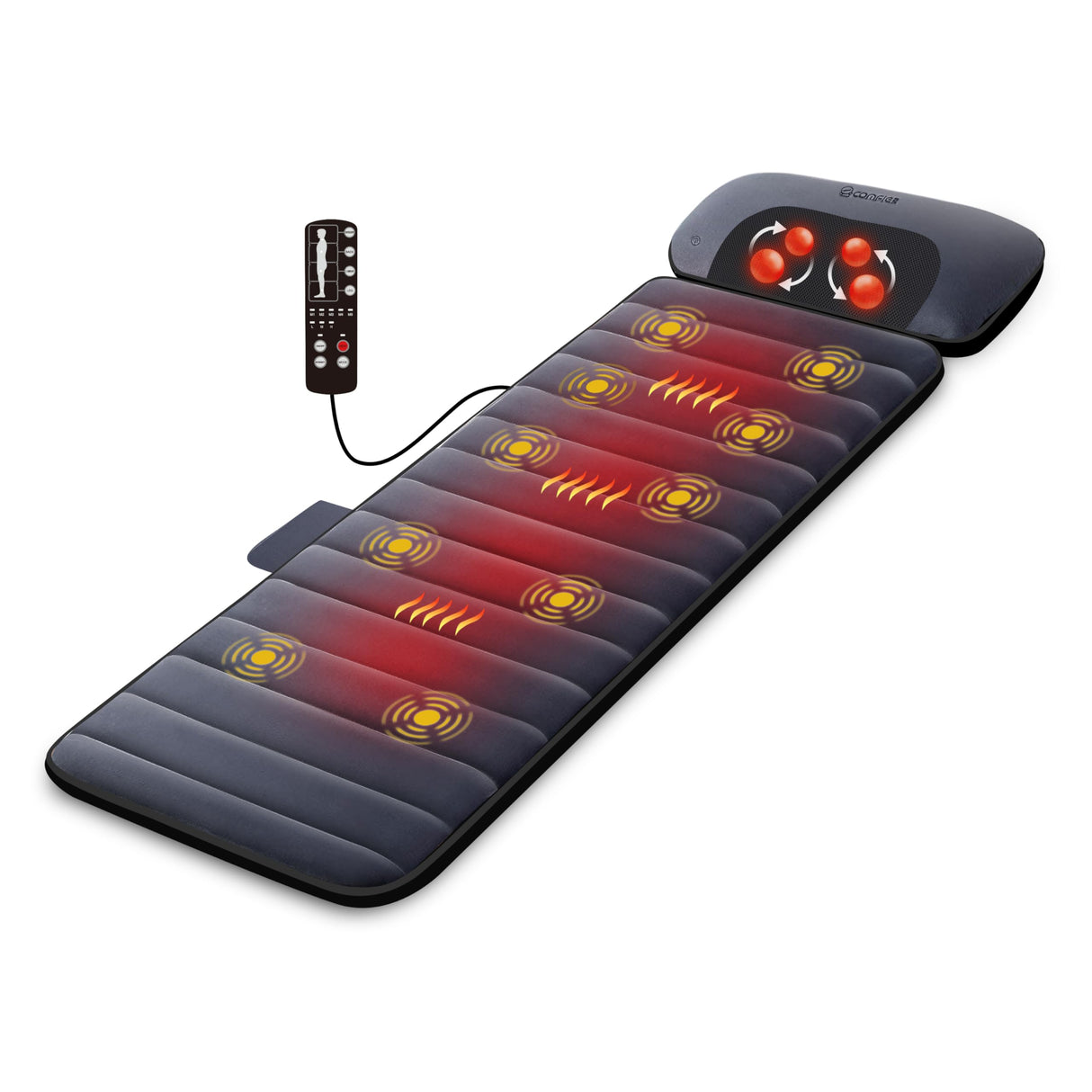 Heated Full Body Massage Mat, Back Massager for Back, Vibartion Heating