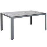 PJR-572-T Gallant Outdoor Dining Table, Sun Bleached Grey