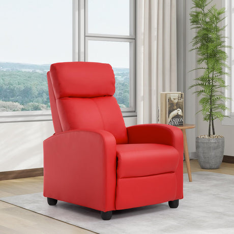 for Living Room Recliner Sofa Winback Chair Reading Chair Single Sofa Home Theater Seating Modern Reclining Easy Chair with Fabric Padded Seat Backrest