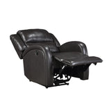 Leather Wall-Hugger Power Recliner, Brown