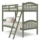 Long Horn Twin-Over-Twin Bunk Bed (Natural) - GREENGUARD Gold Certified