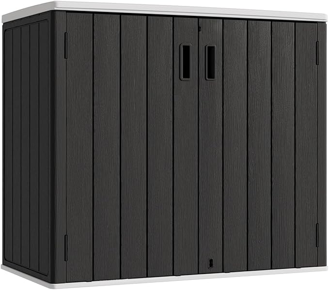 Outdoor Vertical Storage Shed,57 Cu.ft Outdoor Storage Cabinet Waterproof