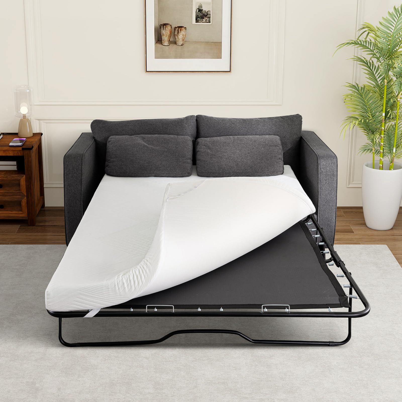 Memory Foam Mattress Replacement for Sleeper Sofa and Couch Beds