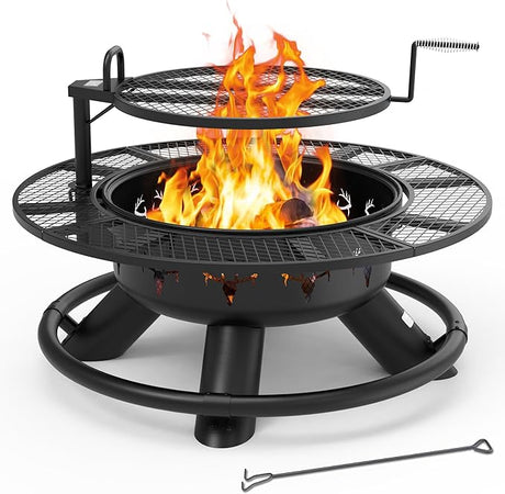 Fire Pit Outdoor Fire Pit for Wood Firepits for Outside Patio