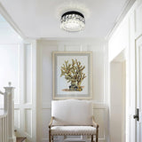 Light, Crystal Ceiling Light LED Chandelier for Bedroom Flush Mount Light Fixture Hallway