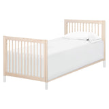 Gelato 4-in-1 Convertible Mini Crib in Washed Natural and White, Greenguard Gold