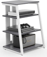 Design 4-Tier AV Media Stand Corner Shelf Stand