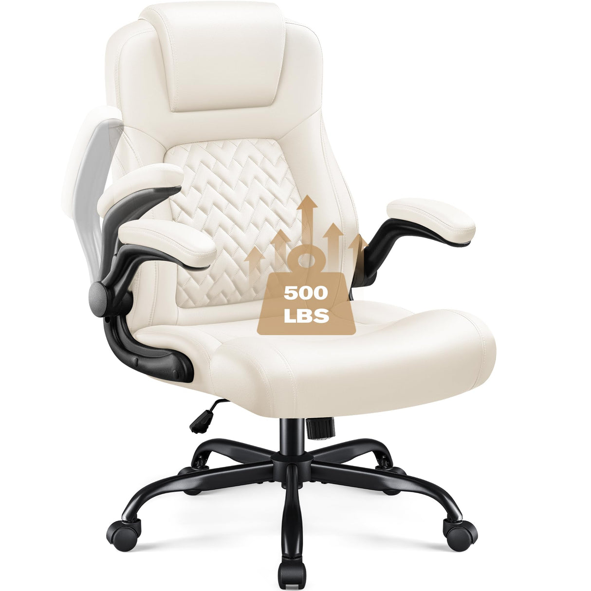 Big and Tall Office Chair 500lbs - Ergonomic High Back Executive Desk Chair