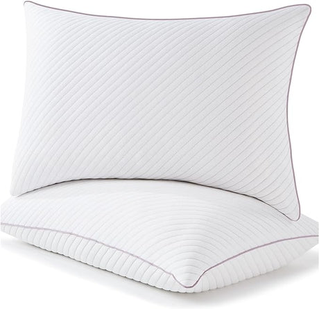 Pillows Queen Size Set of 2 Cooling Shredded Memory Foam Pillows for Bed