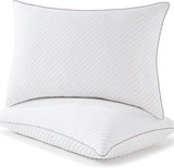 Pillows King Size Set of 2 Cooling Shredded Memory Foam Pillows