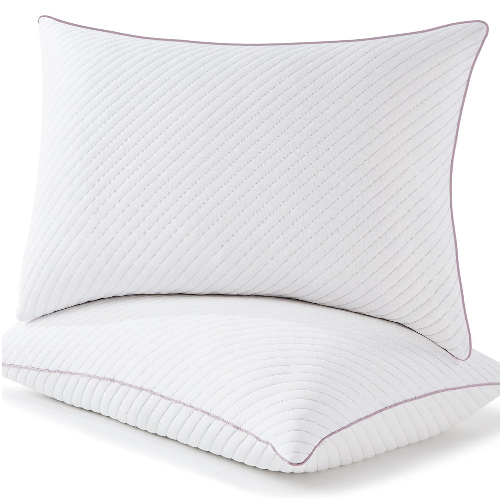 Pillows Queen Size Set of 2 Cooling Shredded Memory Foam Pillows for Bed