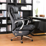 Automatic Executive Office Chair High-Back Electric Reclining Office Chair with Footrest,