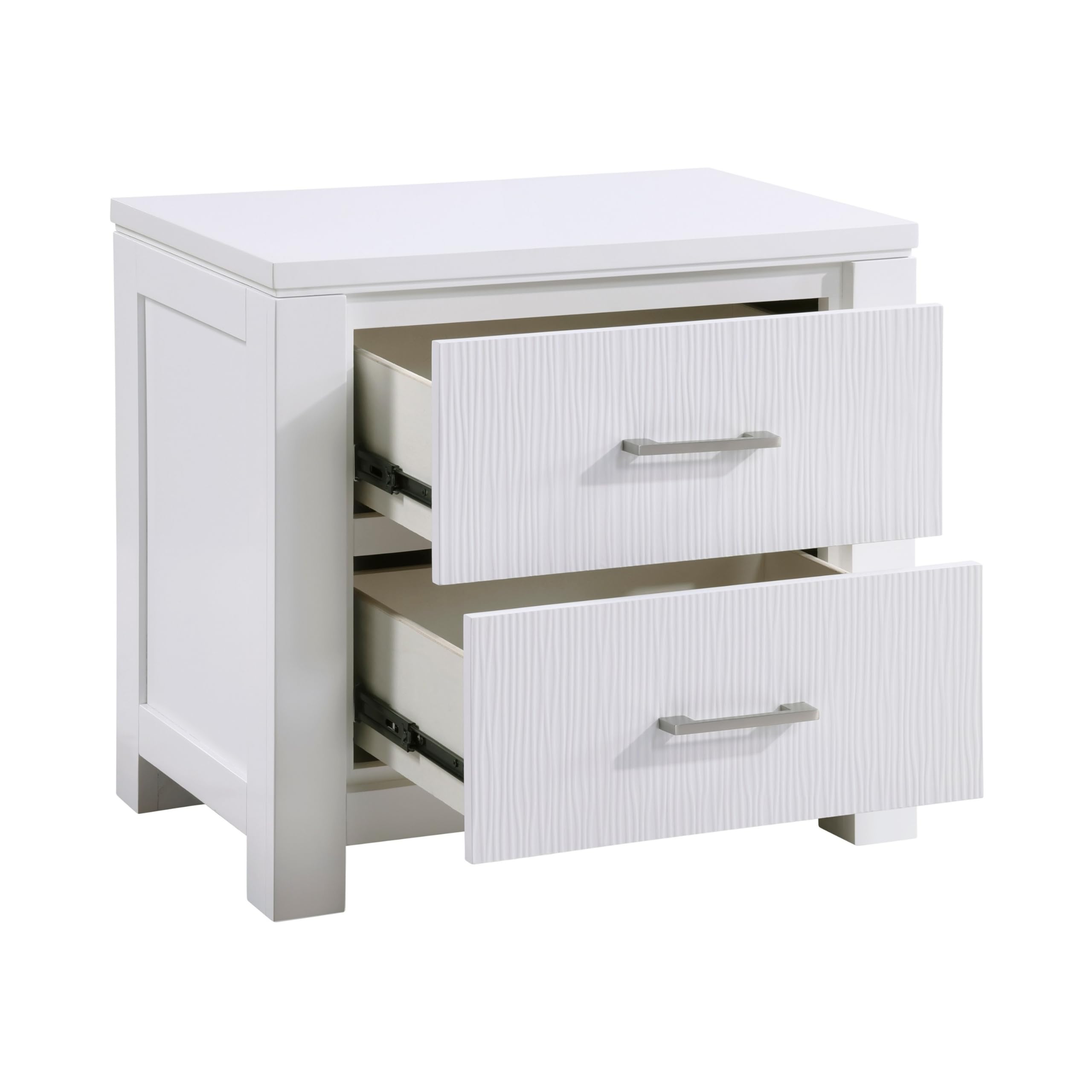 Roni 26 Inch Nightstand, 2 Drawers