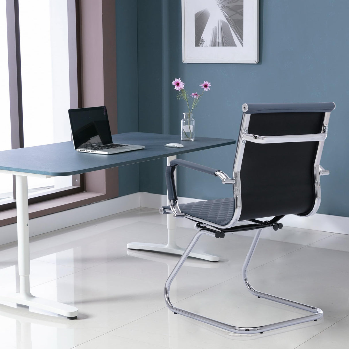 Office Guest Chairs Reception Chairs Waiting Room Chairs Set of 6 Conference Room