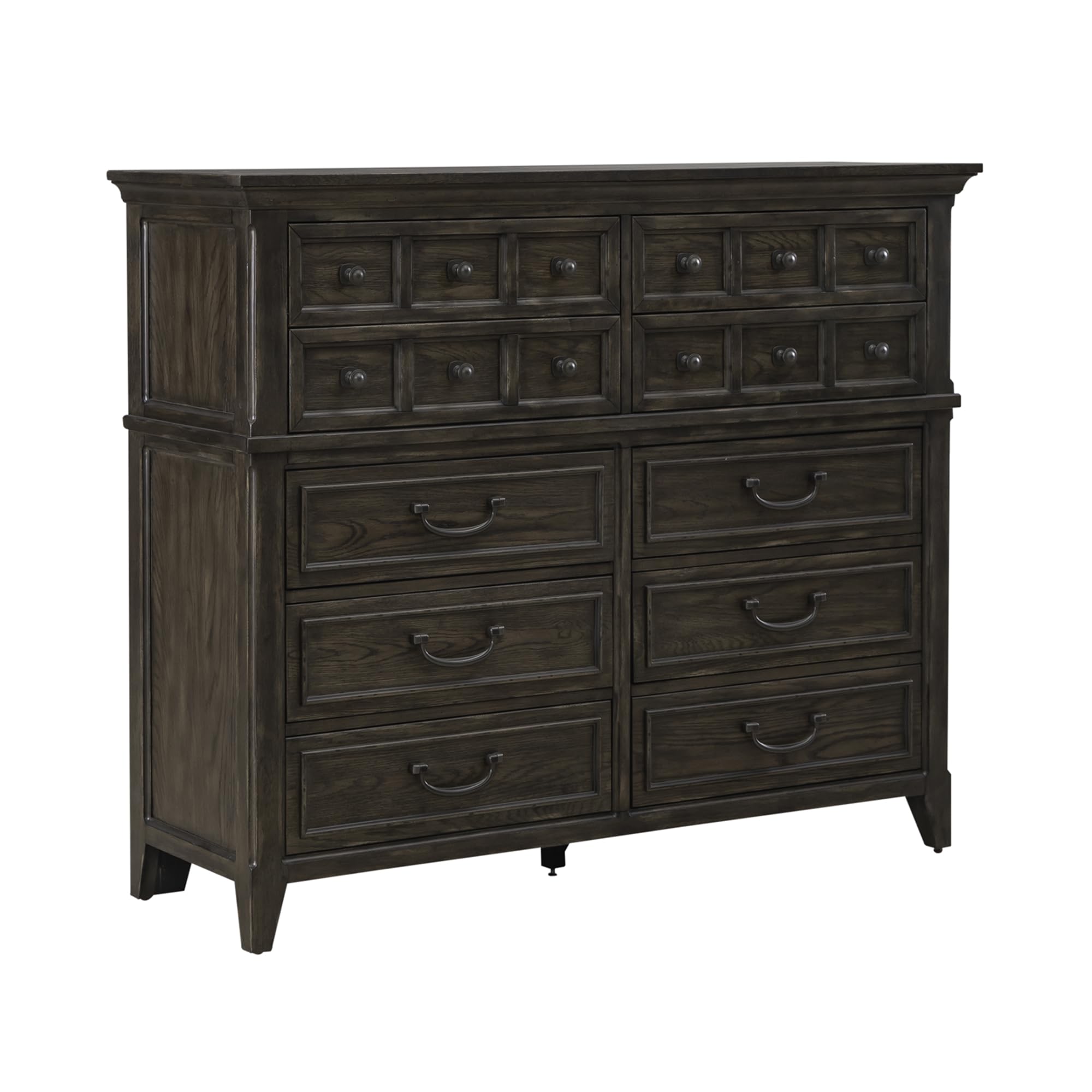 Furniture Paradise Valley 10 Drawer Chesser - Saddle Brown