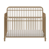 Ivy 3-in-1 Convertible Metal Crib, JMPA Certified, Gold