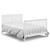 5-in-1 Convertible Crib with Drawer (White) – GREENGUARD Gold Certified, Crib