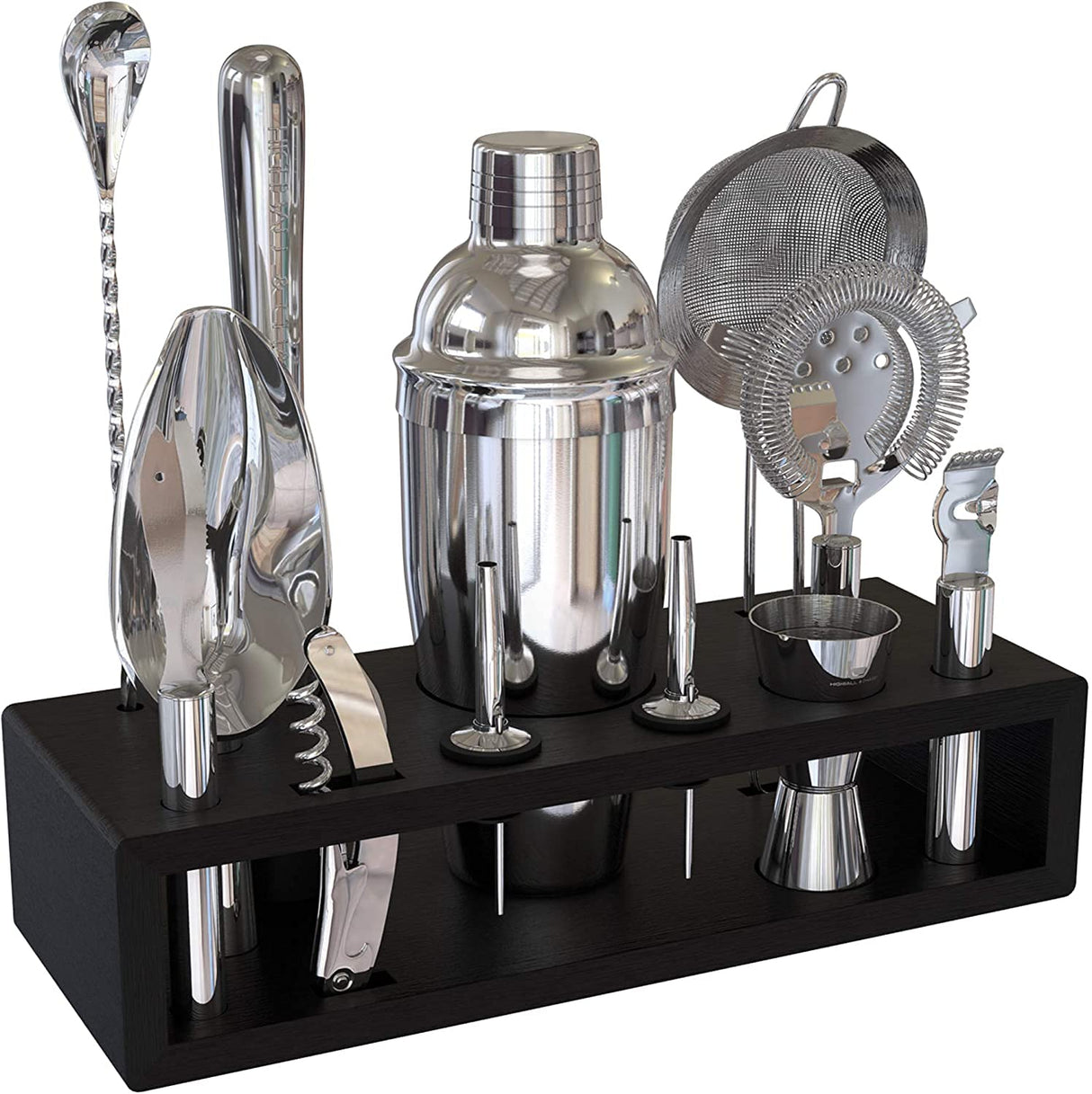 13-Piece Cobbler Cocktail Shaker Set Stainless Steel Mixology Bartender Kit
