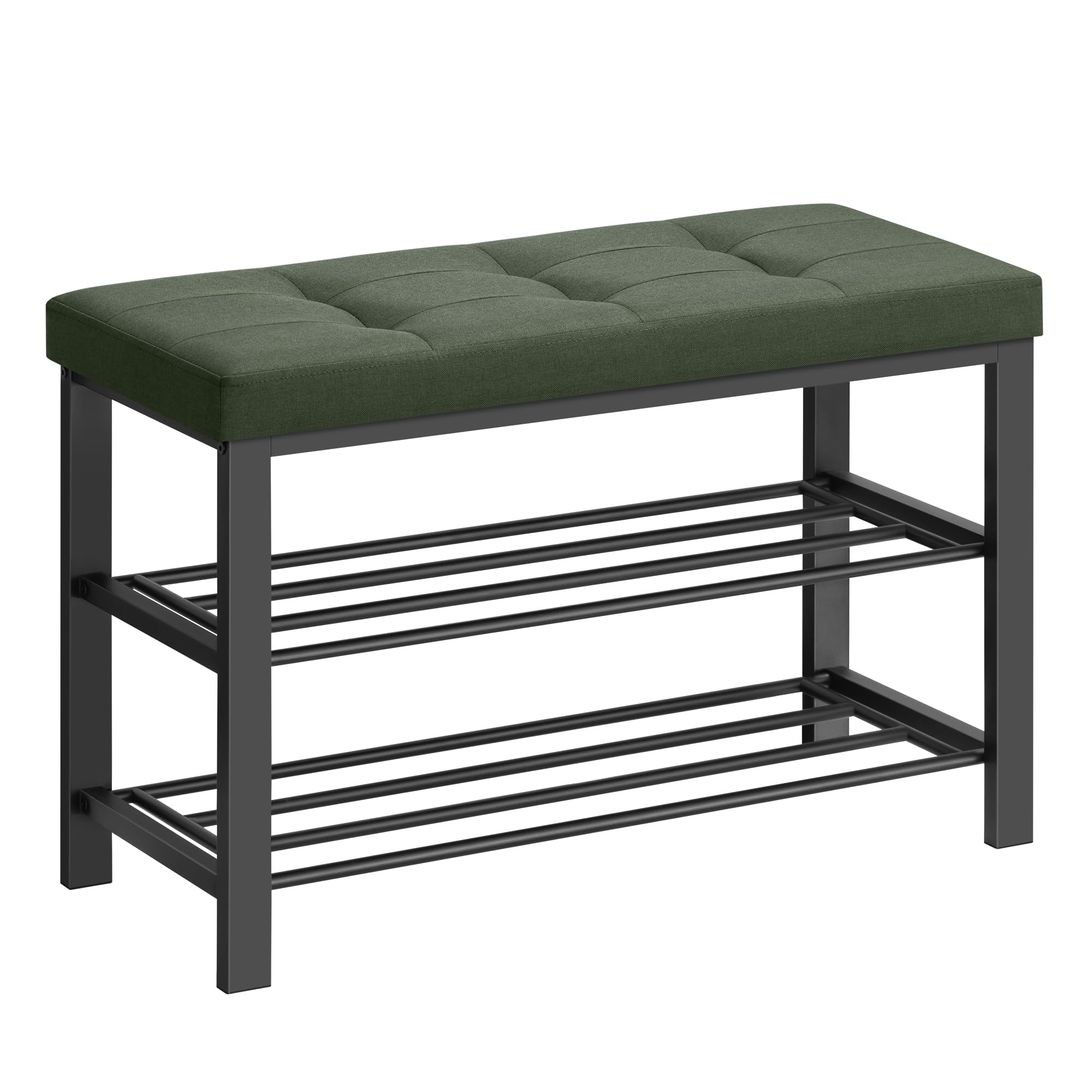 Shoe Bench, Storage Bench, Entryway Bench with Cushion, Shoe Shelf with Seat