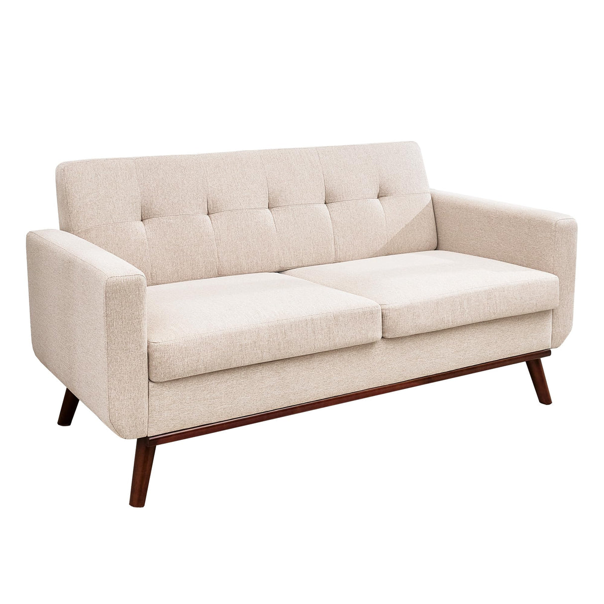 Loveseat Sofa, 65" W Mid Century Modern Love Seat Couches for Living Room