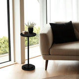 Drink Table, Carved Table Top Martini Table, Small Side Table