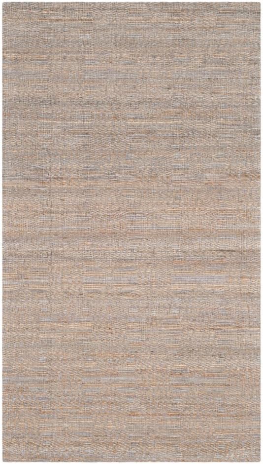 Cape Cod Collection Area Rug - 9' x 12', Grey & Sand, Handmade Flat Weave Jute