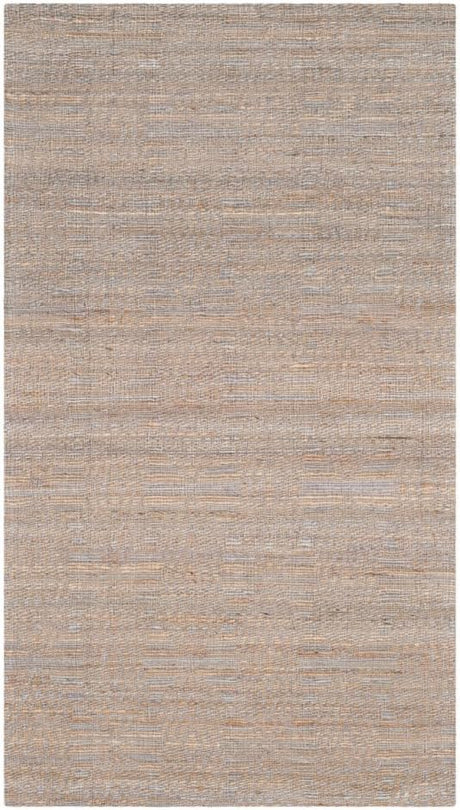 Cape Cod Collection Area Rug - 9' x 12', Grey & Sand, Handmade Flat Weave Jute