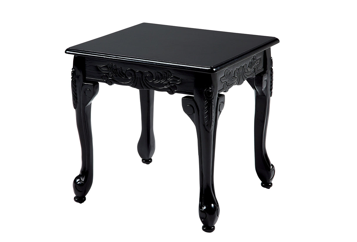 Furniture of America 3 Piece Chesapeake Table Set, Black