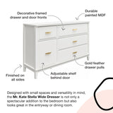 Stella Wide Dresser, 1, Graphite Gray