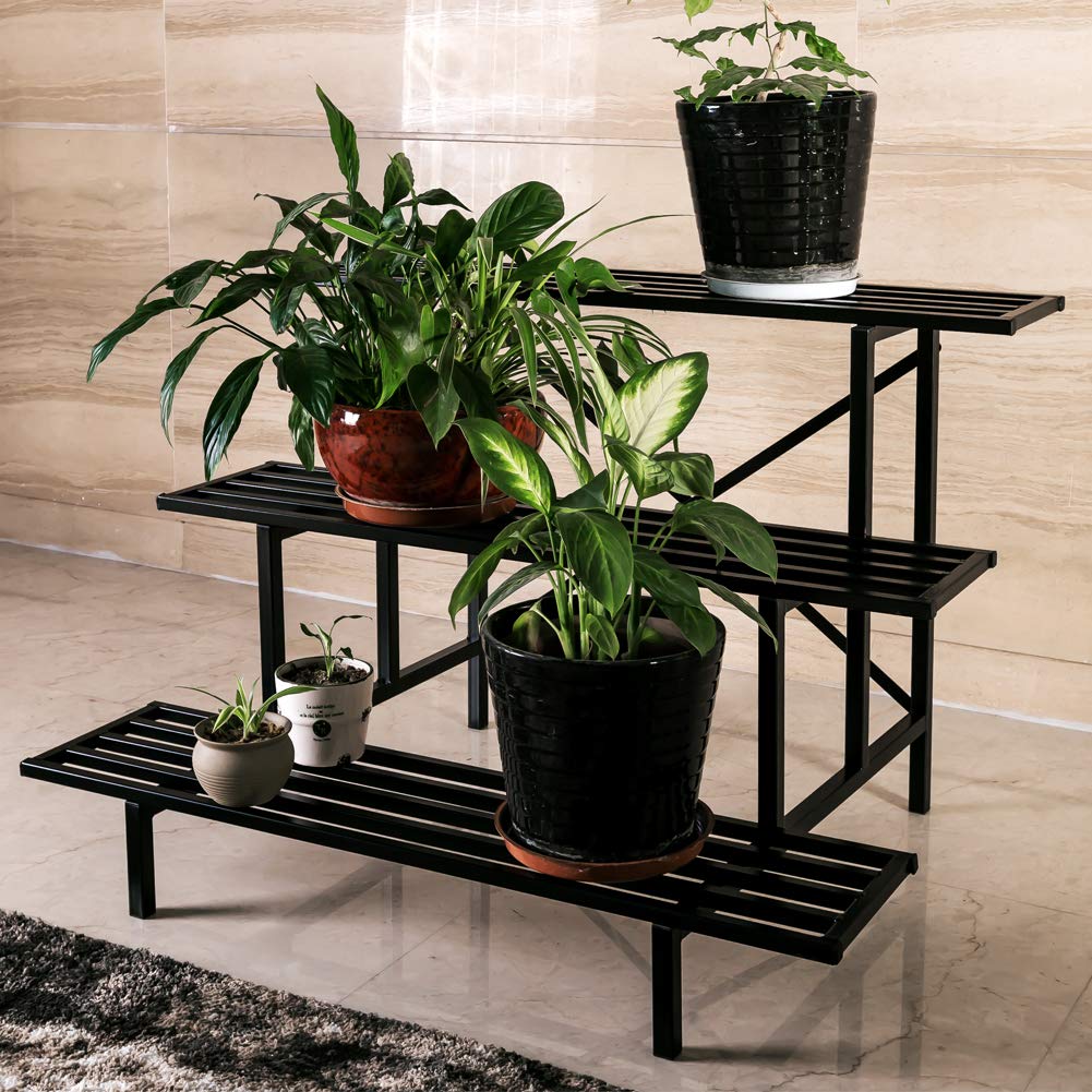 Heavy Duty 3 Tier Plant Stand for Home, Garden, Plant Lovers,Metal Storage