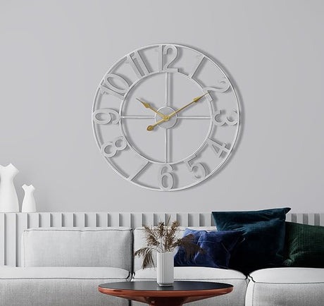 Large Wall Clock for Living Room Decor - Wall Clock for Kitchen - 24 inch (60 CM) Wall Clock Decorative